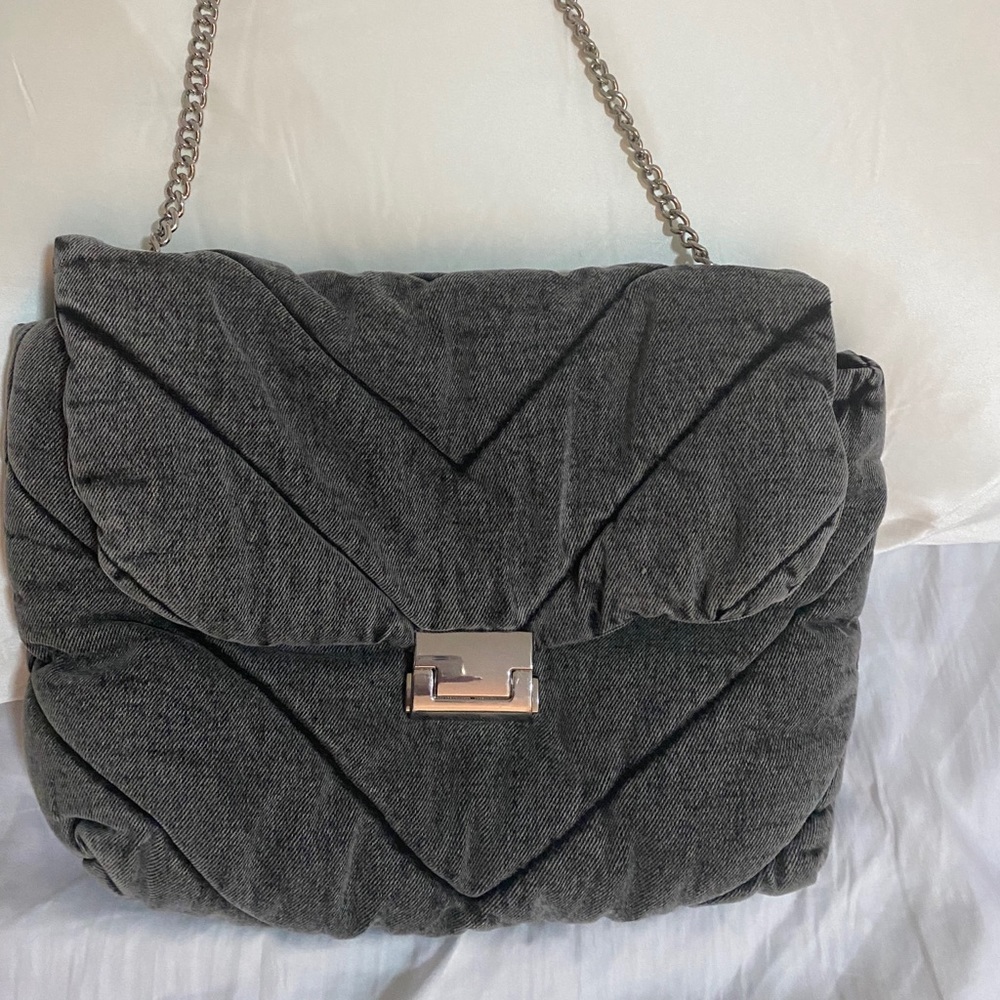 Zara quilted maxi bag